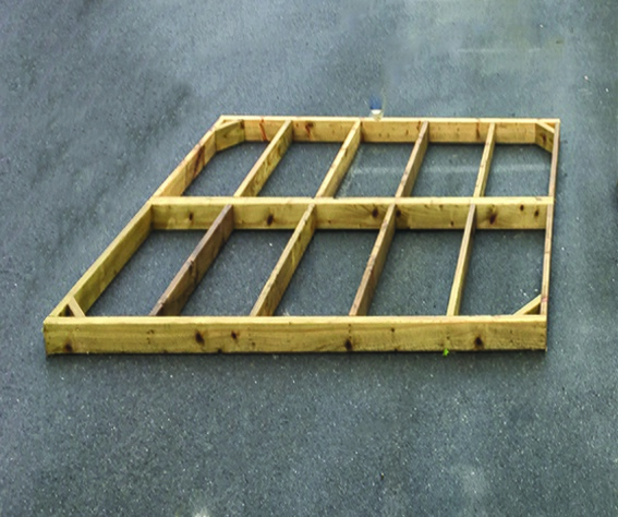 6 x 4 Platform Base with 6 x 6 supports (6 x 2 timber framework)