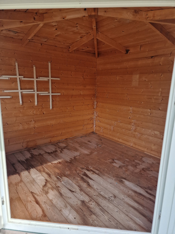 M X M Untreated Interlocking Hastings Log Cabin Mm Walls Ex Display Skinners Sheds