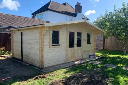 Olympian Gold Log Cabin with Air Conditioning