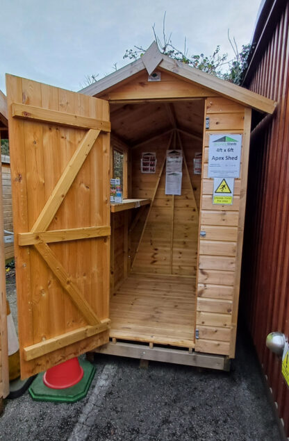 4ft x 6ft Apex Shed (Ex Display) - Image 2