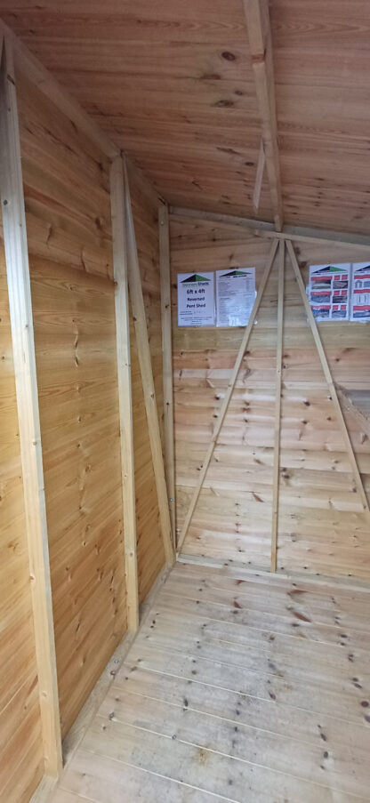 6ft x 4ft Reversed Pent Shed (Ex Display) - Image 4