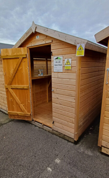 6ft x 8ft Apex Shed (Ex Display) - Image 2