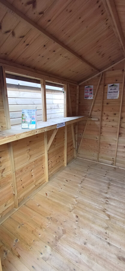 6ft x 8ft Apex Shed (Ex Display) - Image 3