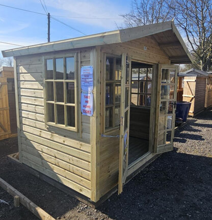 8 x 6 Traditional Summerhouse (Georgian, 25mm) (Factory Seconds) - Image 2